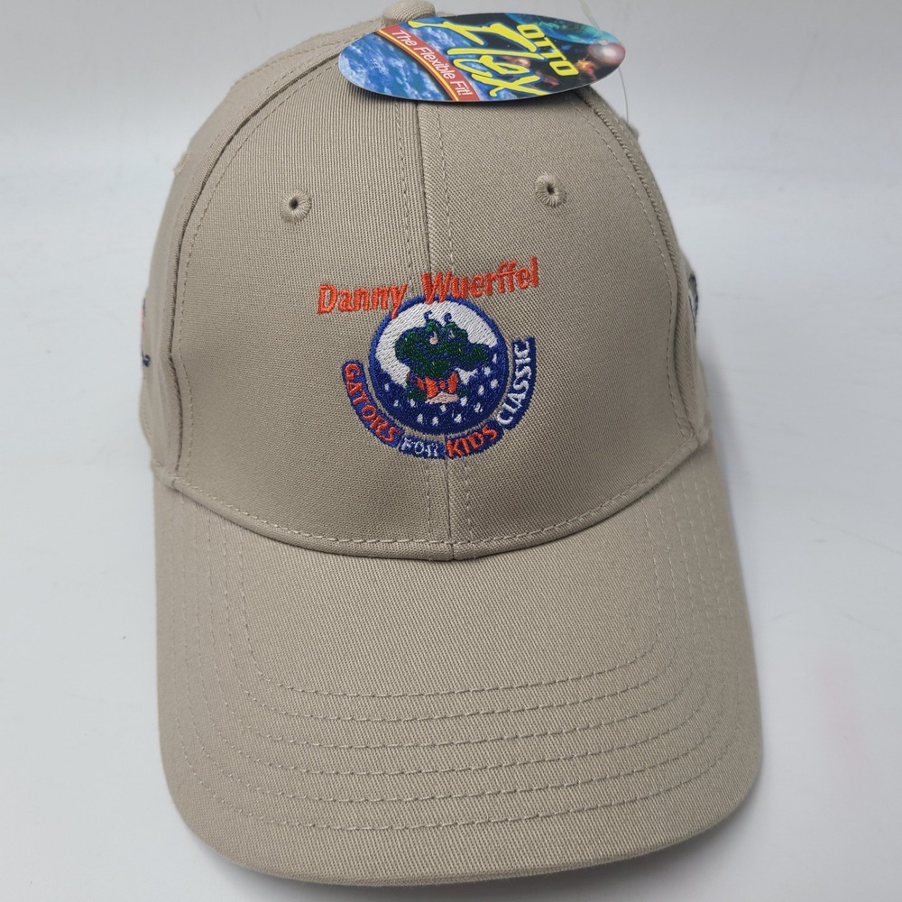Florida Gators Hat Fitted L-XL Beige Danny Wuerffel Gators for Kids Classic Golf